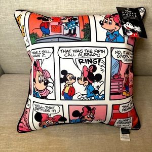 Disney Mickey and Minnie Mouse Comic Pillow